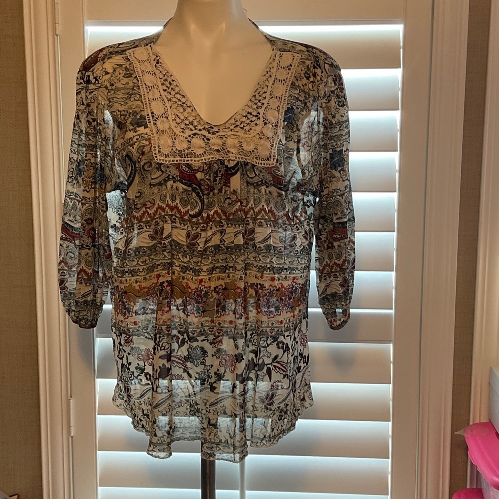 Bohemian Floral Blouse - Multicolor